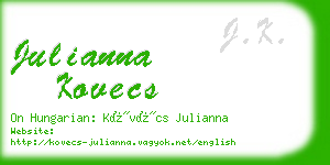 julianna kovecs business card